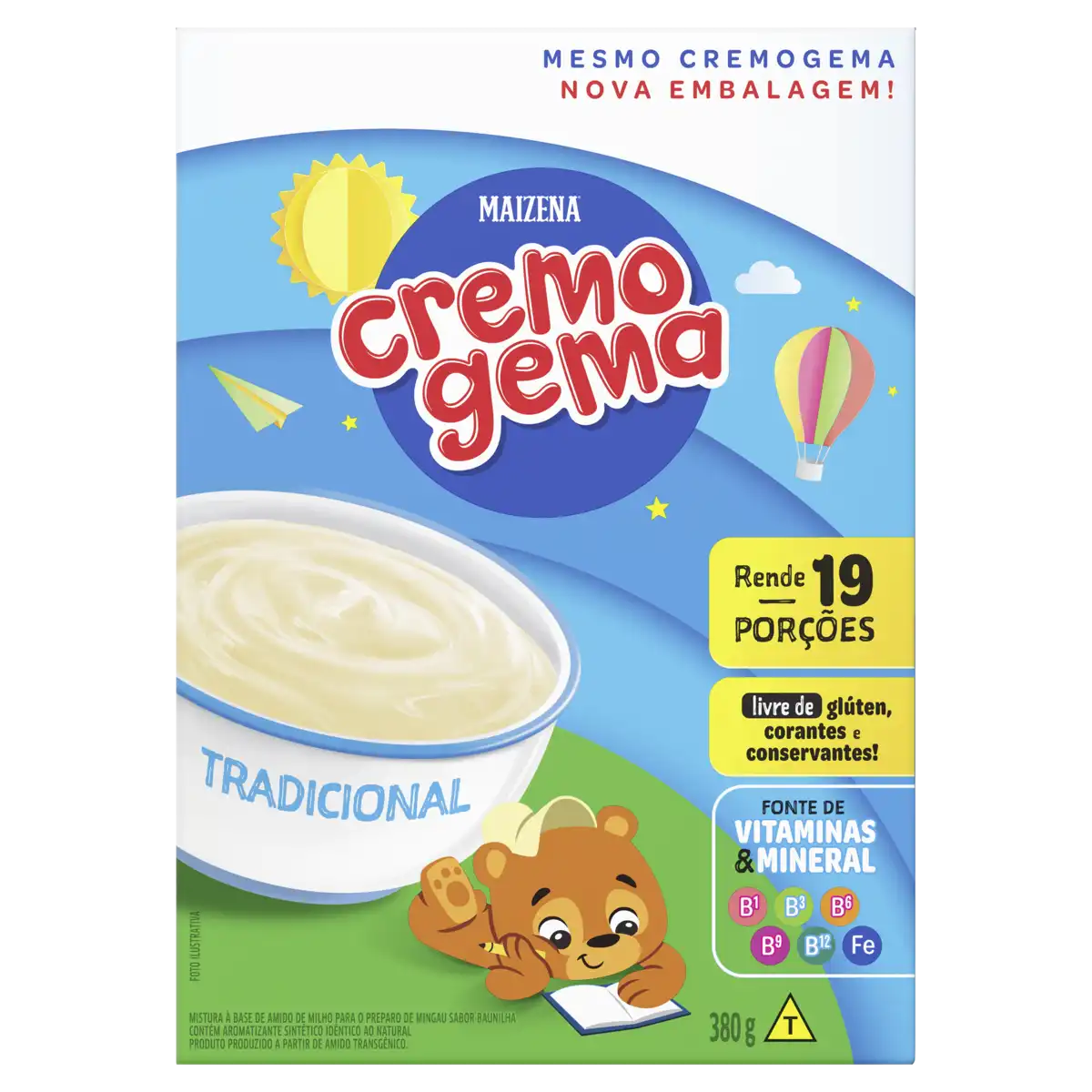 Mingau Tradicional Maizena Cremogema Caixa 380g